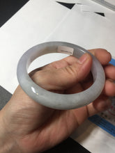 Load image into Gallery viewer, 57.6mm Certified Type A 100% Natural icy watery white purple black brown Jadeite Jade bangle BM21-7700