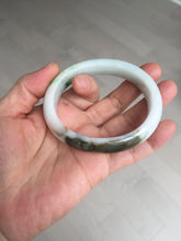 Load image into Gallery viewer, 53.5mm 100% natural certified sunny green brown pink oval jadeite jade bangle BN29-8348