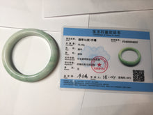Load image into Gallery viewer, 56mm Certified Type A 100% Natural sunny green yellow Jadeite Jade bangle BS18-4023
