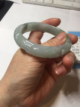 Load image into Gallery viewer, 55.3mm Certified Type A 100% Natural light green with carved Ancient Coin, Auspicious Cloud, and Lingzhi Jadeite Jade bangle PD146-6252