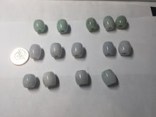 Load image into Gallery viewer, 13.3/12.5mm Type A 100% Natural  green/purple Jadeite Jade LuluTong (Every road is smooth) pendant group PB223