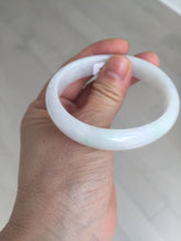 Load image into Gallery viewer, 52mm certified Type A 100% Natural sunny green/white/red oval Jadeite Jade bangle E92-0263