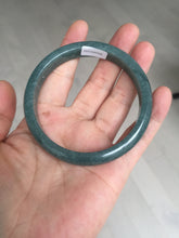 Load image into Gallery viewer, 59.9mm Certified Type A 100% Natural dark green/blue/gray/black Guatemala Jadeite jade bangle AY89-5760