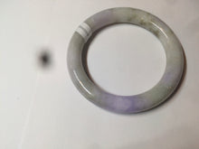 Load image into Gallery viewer, 54.3mm Certified 100% natural Type A green/brown/purple round cut jadeite jade bangle AZ26-5218