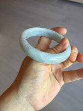 Load image into Gallery viewer, 57mm Certified type A 100% Natural light green white Jadeite bangle AX141-0794