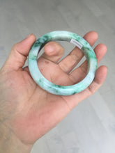 Load image into Gallery viewer, 57.7mm certified Type A 100% Natural sunny green white purple Jadeite Jade bangle BQ44-4138