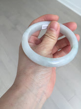 Load image into Gallery viewer, 58mm Certified type A 100% Natural light green/white Jadeite bangle AR118-0253