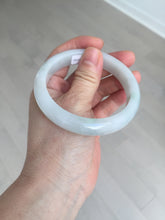 Load image into Gallery viewer, 58mm Certified type A 100% Natural light green/white Jadeite bangle AR118-0253