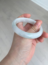 Load image into Gallery viewer, 58mm Certified type A 100% Natural light green/white Jadeite bangle AR118-0253