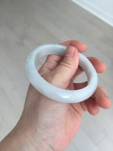 Load image into Gallery viewer, 58mm Certified type A 100% Natural light green/white Jadeite bangle AR118-0253