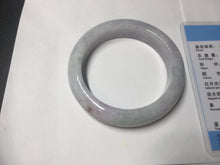 Load image into Gallery viewer, 55.4mm Certified type A 100% Natural sunny green/purple/orange(Fu LU SHOU) Jadeite bangle BN44-5132