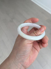 Load image into Gallery viewer, Shopify only 52mm certified type A 100% Natural sunny green/white/yellow oval jadeite jade bangle AR117-0264