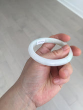 Load image into Gallery viewer, Shopify only 52mm certified type A 100% Natural sunny green/white/yellow oval jadeite jade bangle AR117-0264