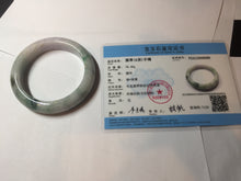 Load image into Gallery viewer, 58mm Certified 100% natural Type A green/purple jadeite jade bangle PB95-8990