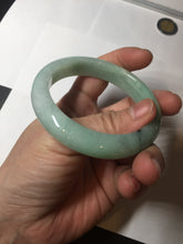 Load image into Gallery viewer, 54mm Certified Type A 100% Natural apple green dark green Jadeite Jade bangle BM23-0236