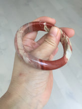 Load image into Gallery viewer, 55mm 100% natural red jasper stone(红碧玉,鸡血石) bangle XY102