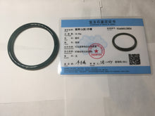 Load image into Gallery viewer, 60mm Certified Type A 100% Natural dark green/blue/gray Guatemala slim round cut Jadeite bangle PD24-3854