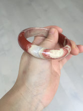 Load image into Gallery viewer, 55mm 100% natural red jasper stone(红碧玉,鸡血石) bangle XY102