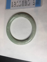 Load image into Gallery viewer, 55.7mm Certified 100% natural Type A light green round cut jadeite jade bangle BL54-3291