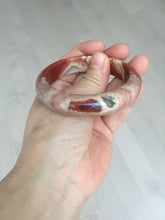 Load image into Gallery viewer, 55mm 100% natural red jasper stone(红碧玉,鸡血石) bangle XY102