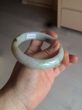Load image into Gallery viewer, 58mm certified 100% natural light green/purple/yellow (Fu Lu Shou) jadeite jade bangle AZ135-1464