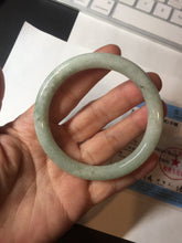 Load image into Gallery viewer, 55.7mm Certified 100% natural Type A light green round cut jadeite jade bangle BL54-3291