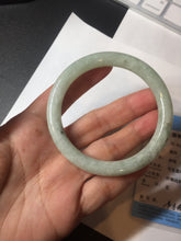 Load image into Gallery viewer, 55.7mm Certified 100% natural Type A light green round cut jadeite jade bangle BL54-3291