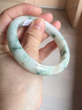 Load image into Gallery viewer, 57.7mm certified Type A 100% Natural light green/red/white Jadeite Jade bangle BP17-8109