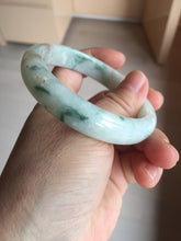 Load image into Gallery viewer, 57.7mm certified Type A 100% Natural light green/red/white Jadeite Jade bangle BP17-8109