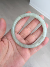 Load image into Gallery viewer, 58.6mm Certified Type A 100% Natural light green/brown round cut Jadeite Jade bangle AR109-4512