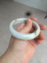 Load image into Gallery viewer, 58mm certified 100% natural light green/purple/yellow (Fu Lu Shou) jadeite jade bangle AZ135-1464