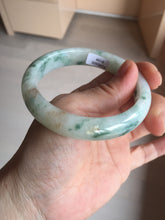Load image into Gallery viewer, 57.7mm certified Type A 100% Natural light green/red/white Jadeite Jade bangle BP17-8109