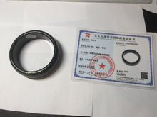 Load image into Gallery viewer, 61mm 100% Natural dark green/black meteorite Stellar Night sky broad style nephrite Jade bangle HF92-1032