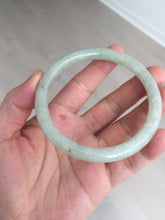 Load image into Gallery viewer, 58.6mm Certified Type A 100% Natural light green/brown round cut Jadeite Jade bangle AR109-4512