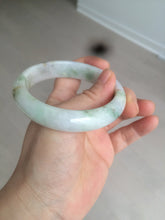 Load image into Gallery viewer, 58mm certified 100% natural light green/purple/yellow (Fu Lu Shou) jadeite jade bangle AZ135-1464