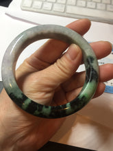 Load image into Gallery viewer, 58mm Certified 100% natural Type A green/purple jadeite jade bangle PB96-8986