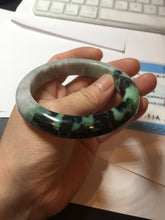 Load image into Gallery viewer, 58mm Certified 100% natural Type A green/purple jadeite jade bangle PB96-8986
