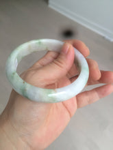 Load image into Gallery viewer, 58mm certified 100% natural light green/purple/yellow (Fu Lu Shou) jadeite jade bangle AZ135-1464