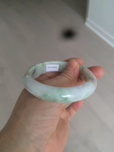 Load image into Gallery viewer, 58mm certified 100% natural light green/purple/yellow (Fu Lu Shou) jadeite jade bangle AZ135-1464