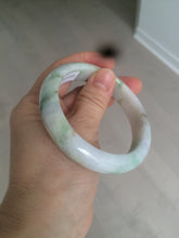 Load image into Gallery viewer, 58mm certified 100% natural light green/purple/yellow (Fu Lu Shou) jadeite jade bangle AZ135-1464