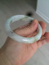 Load image into Gallery viewer, 58mm certified 100% natural light green/purple/yellow (Fu Lu Shou) jadeite jade bangle AZ135-1464
