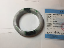 Load image into Gallery viewer, 58.5mm Certified 100% natural Type A green/purple chubby jadeite jade bangle PB97-8998