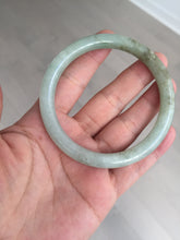 Load image into Gallery viewer, 58.6mm Certified Type A 100% Natural light green/brown round cut Jadeite Jade bangle AR108-4511