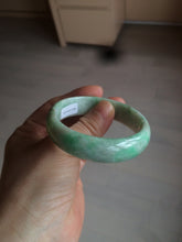 Load image into Gallery viewer, 50.5mm Certified Type A 100% Natural sunny apple green/brown oval Jadeite Jade bangle AZ134-1459