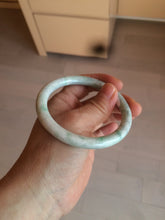 Load image into Gallery viewer, 57mm Certified Type A 100% Natural sunny green round cut Jadeite Jade bangle AK77-3296