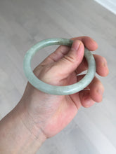 Load image into Gallery viewer, 58.6mm Certified Type A 100% Natural light green/brown round cut Jadeite Jade bangle AR108-4511
