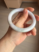 Load image into Gallery viewer, 58.3mm certified 100% natural light green/white/purple/red chubby round cut jadeite jade bangle BS36-(5567)