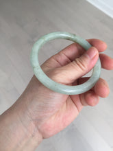 Load image into Gallery viewer, 58.6mm Certified Type A 100% Natural light green/brown round cut Jadeite Jade bangle AR108-4511