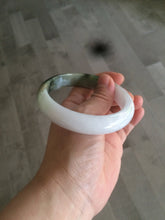 Load image into Gallery viewer, 60mm certified type A 100% Natural green/dark green/white jadeite jade bangle BG26-1711