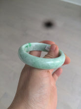 Load image into Gallery viewer, 51.5mm certificated Type A 100% Natural sunny green Jadeite Jade bangle AY33-0435